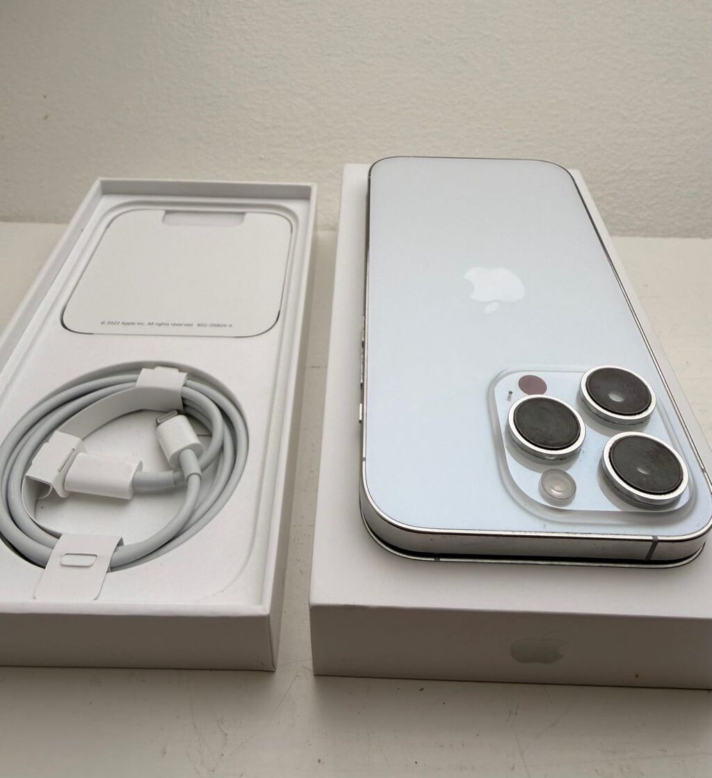 IPhone 14 Pro, 1 TB, White Titanium, Zəmanət, Face ID, Sənədlərlə — Apple iPhone, Neftçala (5)