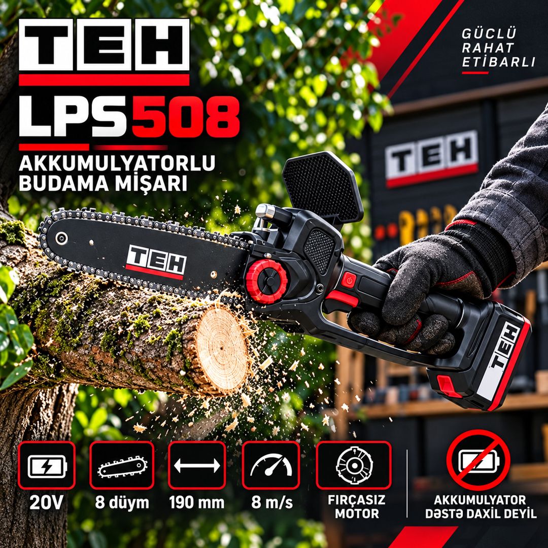 Akkumulyatorlu mişar TEH LPS508, 20 Vt — Mallar, Bakı