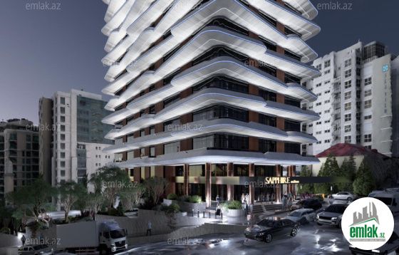 Satılır 1 otaqlı 64 m² yeni tikili Yasamal r — Mənzil (5)