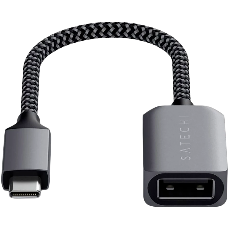 Adapter Satechı Usb-c - USB, Boz kosmos — Smartfon aksesuarları, Bakı (2)