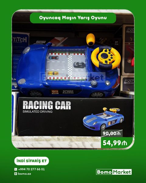 Oyuncaq Maşın Yarış Oyunu – Racing Car Simulated Driving - Model — Bakı