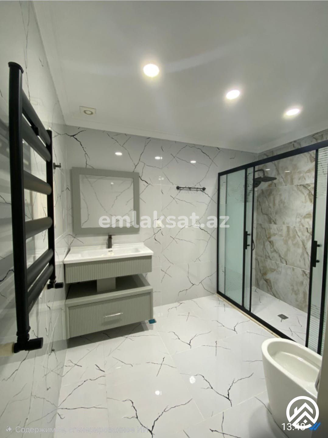 Satılır 3 otaq yeni tikili 156 m², Elmlər akademiyası metrosu — Mənzil, Bakı (10)