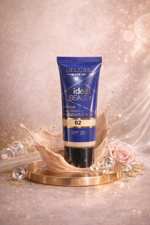 Tonal krem Deluxe Make Up İdeal Beauty N 02 SPF20, 30 ml — Bakı