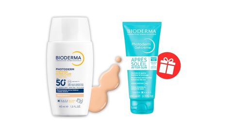 Günəşdən qoruyucu flüid üz üçün Bioderma Photoderm Xdefense Ultra-Fluid Very Light T01 SPF50+, 40 ml + Bioderma Photoderm After-sun, 100 ml Hədiyyə — Bakı