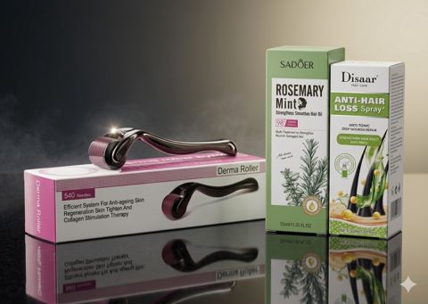 Saç tökülməsi əleyhinə və saç çıxarıcı serum və sprey,Rosemary 55ml, Anti-hair loss 30ml, EA — Bakı