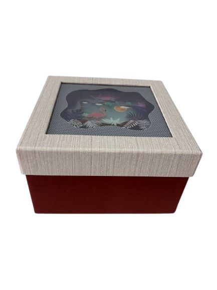 Hədiyyə qutusu Flamingo, rəngbərəng, 17x17x9 sm — Mallar, Bakı (2)