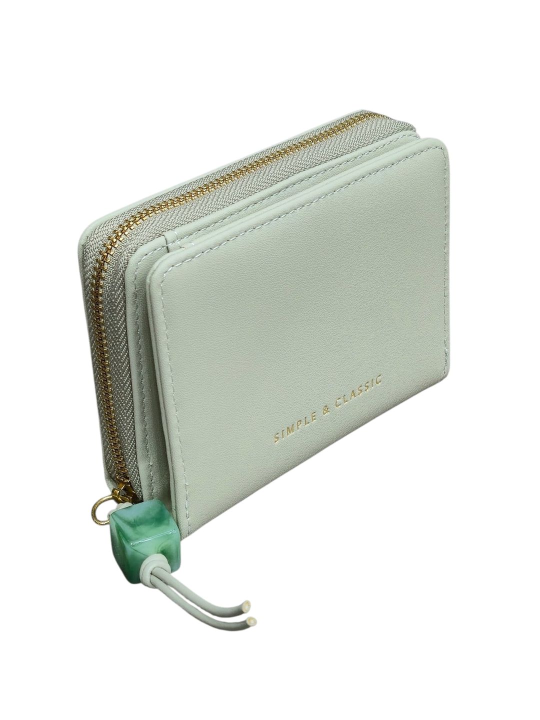 Qadınlar üçün pulqabı, poliuretan, yaşıl, 6 kart bölməsi, 9x11.5 sm, Çin istehsalı - Yadas_E2052-B050_Green — Mallar, Bakı (2)