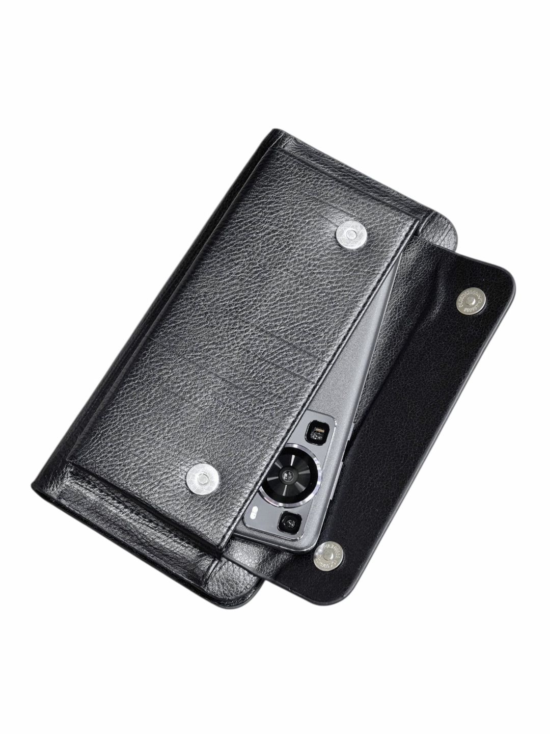Klatç unisex, poliuretan, qara, 21x11 sm, 8 kart bölməsi, Çin istehsalı - WalletCo_2386-E_Black — Mallar, Bakı (3)