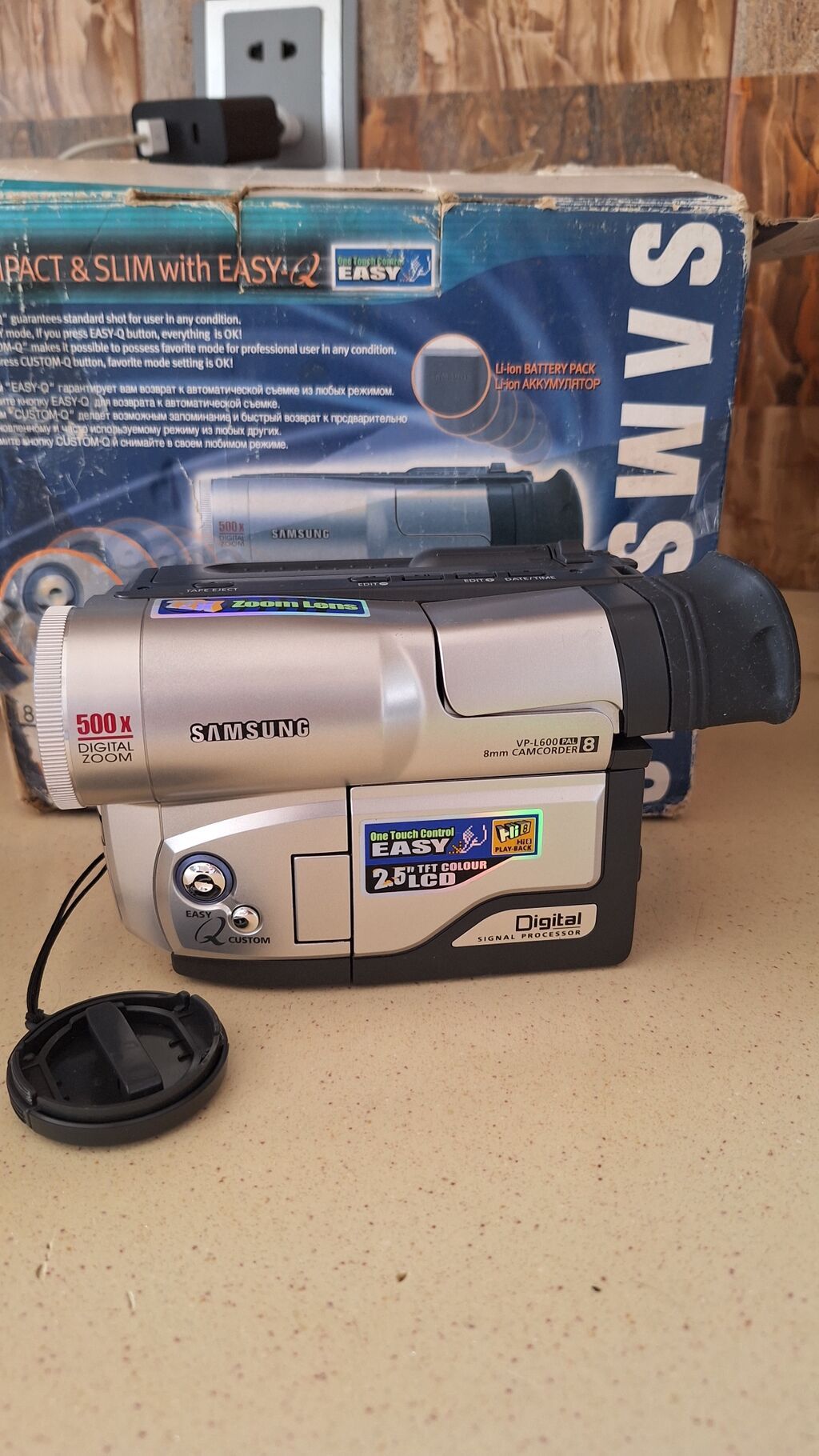 Samsung VP-L600 PAL 8mm videokamera - 8mm kasetlə (Hi8 uyğun) çəkiliş — Video kamera, Bakı (2)