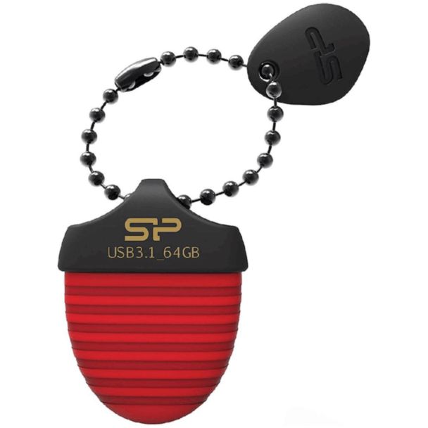 Flash kart Silicon Power Jewel J30 Flash Drive 64GB Red SP064GBUF3J30V1R — Kompüterlər və noutbuklar, Bakı