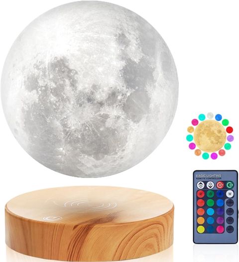 Levitasiya edən gecə lampası GAzer Levitating Moon Lamp 3D Printing — Bakı
