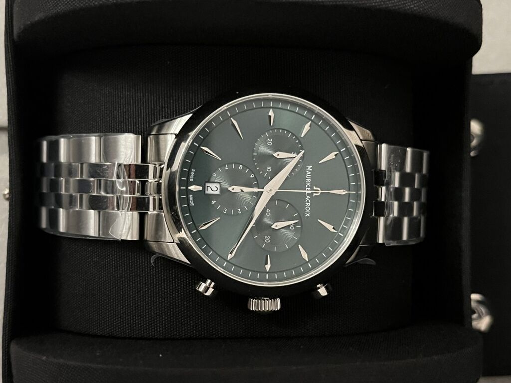 Maurice Lacroix 1975 Quartz Chronograph Tamamilə yeni və istifadə — Saat sapları və bilərziklər, Digah (8)