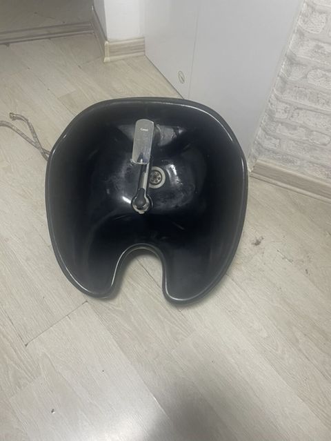 Salon üçün saç yuma qabı (shampoo bowl) - Rəng: qara - Material — Bakı