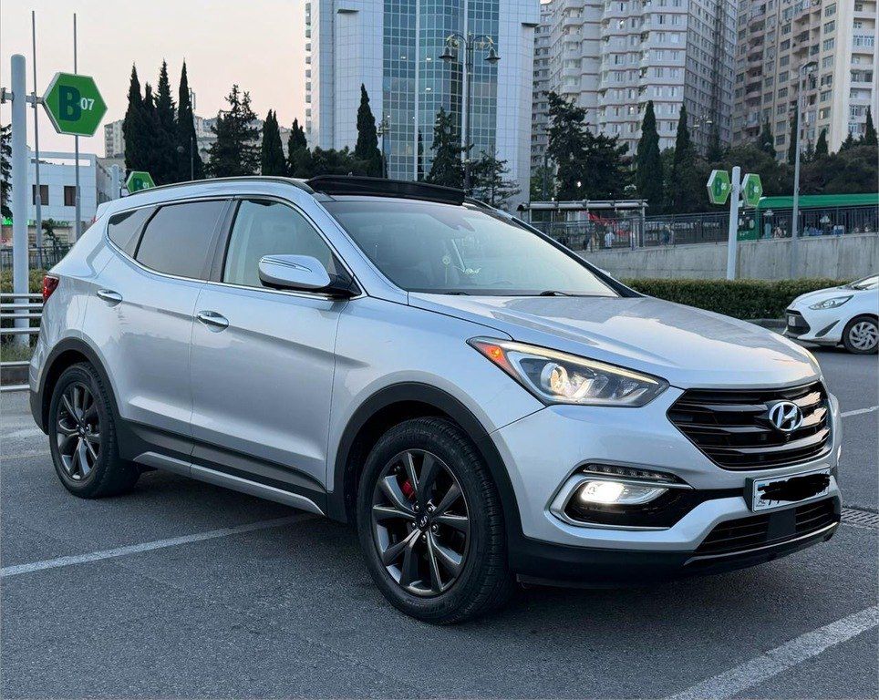 Hyundai Santa Fe, 3.3 L, 2017 il, 85 295 km — Avtomobillər, Bakı (4)