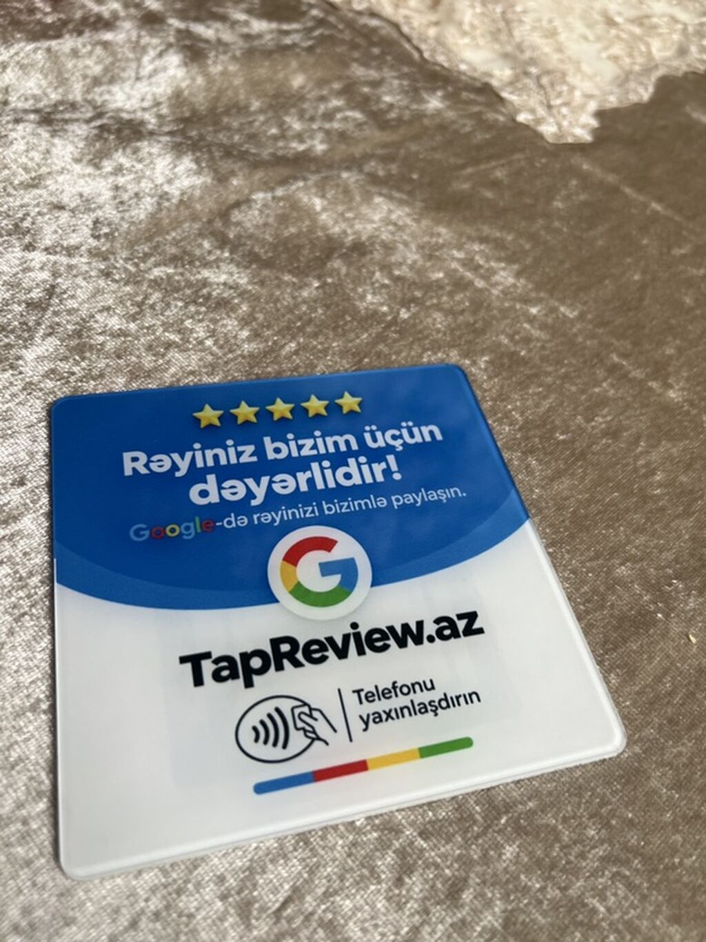 TapReview.az NFC Sosial Media və Rəy Kartları Müştərilərinizdən rəy — Ofis malları, Sanqaçal (3)