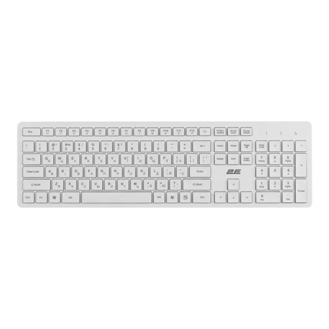 2E KS260 Membrane White Wireless Keyboard — Kompüterlər və noutbuklar, Bakı (3)