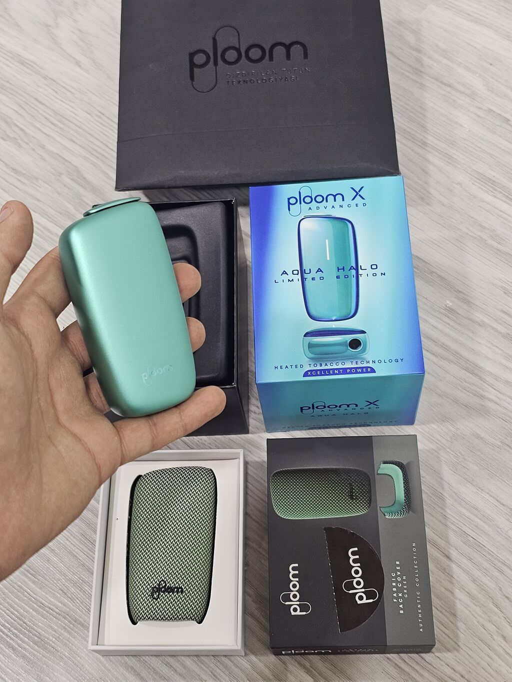Ploom X Advanced – Aqua Halo Limited Edition seti Hədiyyə edilib. Heç — Elektronik siqaretlər, Bakı (3)