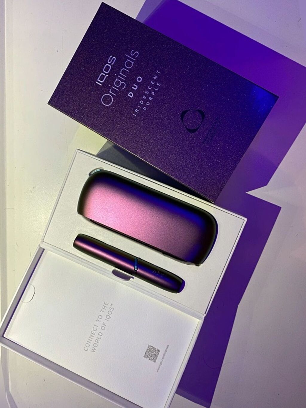 Xanımlara özəl Məhsul: Iqos Originals DUO (iridescent purple və — Elektronik siqaretlər, Bakı