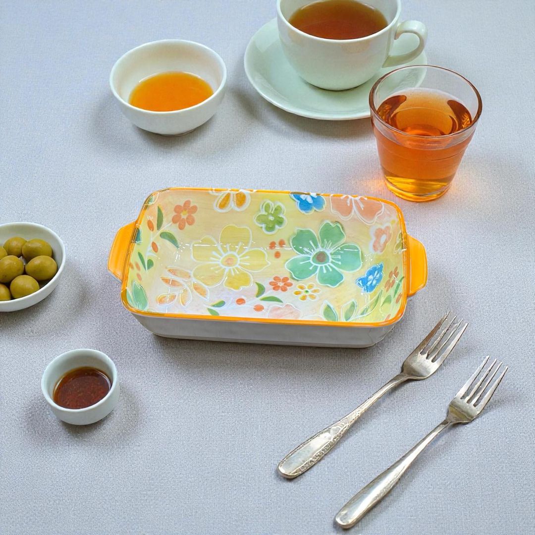 Sunumluq qab, dördkünc, 14x20 sm, keramika - homestore_vm1814 — Mallar, Bakı