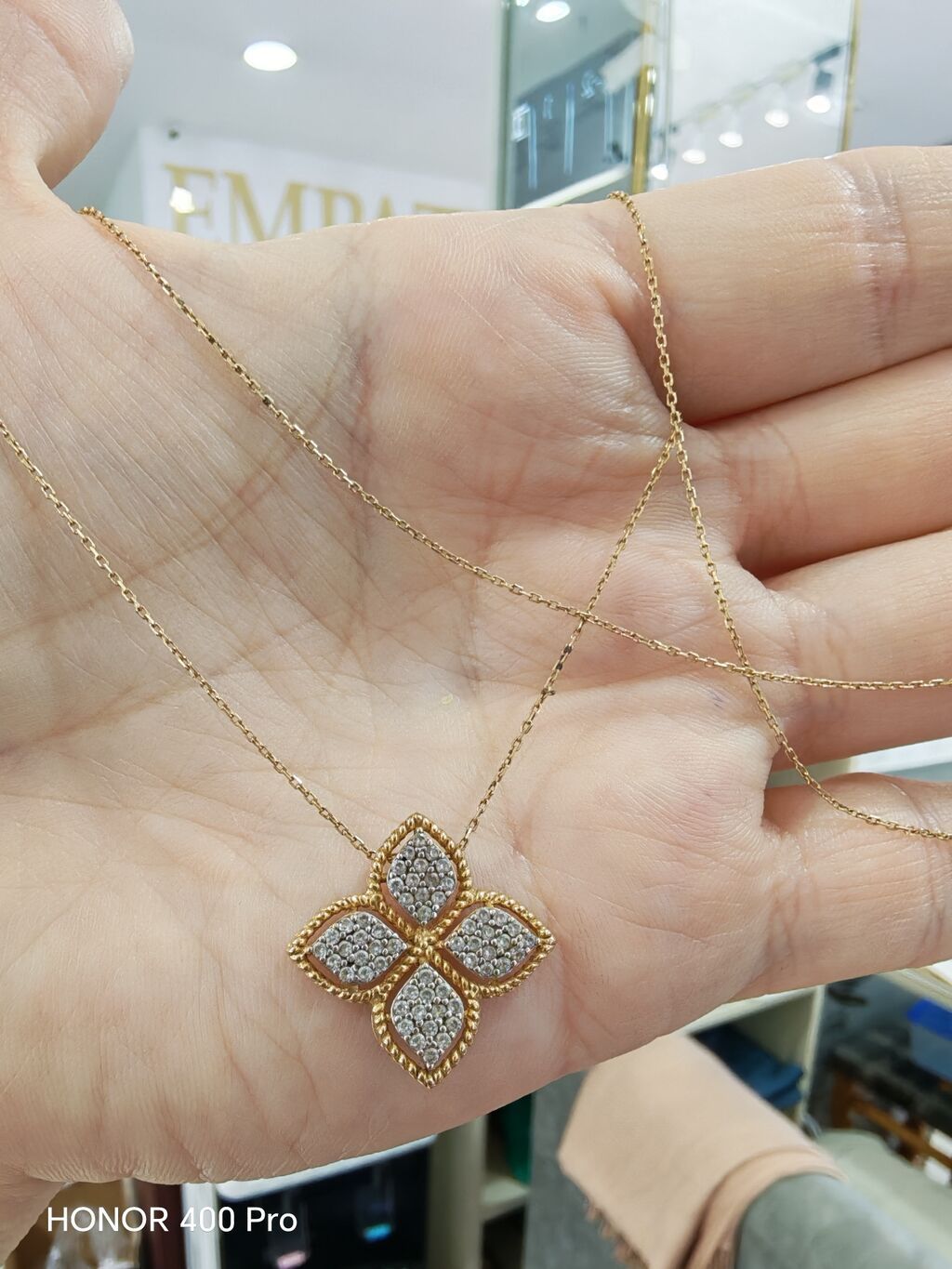 Boyunbağı, Sarı qızıl, 585 Əyar, 216 g — Qolye və zəncir, Bakı