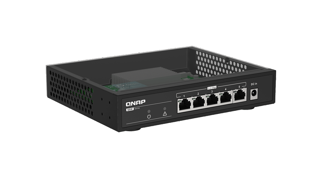 Qnap, 5 port 2.5Gbps RJ-45, auto negotiation (2.5G/1G/100M), unmanaged switch QSW-1105-5T — Server avadanlıqları, Bakı (2)
