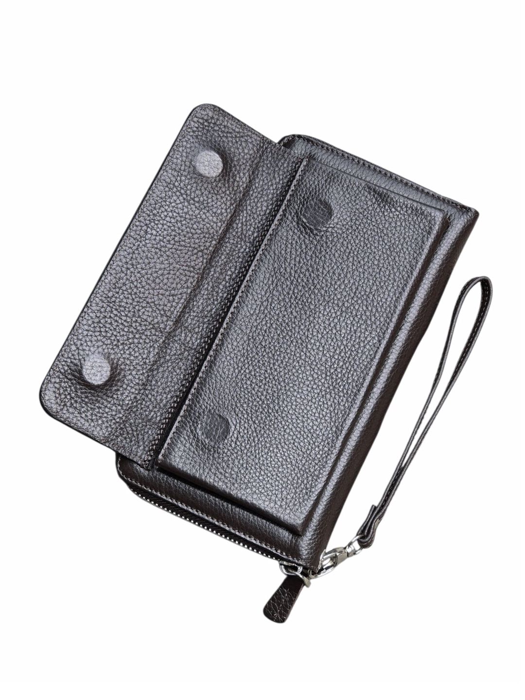 Klatç təbii dana dərisi, unisex, qəhvəyi, 14 kart bölməsi, 21x11.5 sm, Türkiyə istehsalı - Westpolo_7080_Floater-Brown — Mallar, Bakı (3)