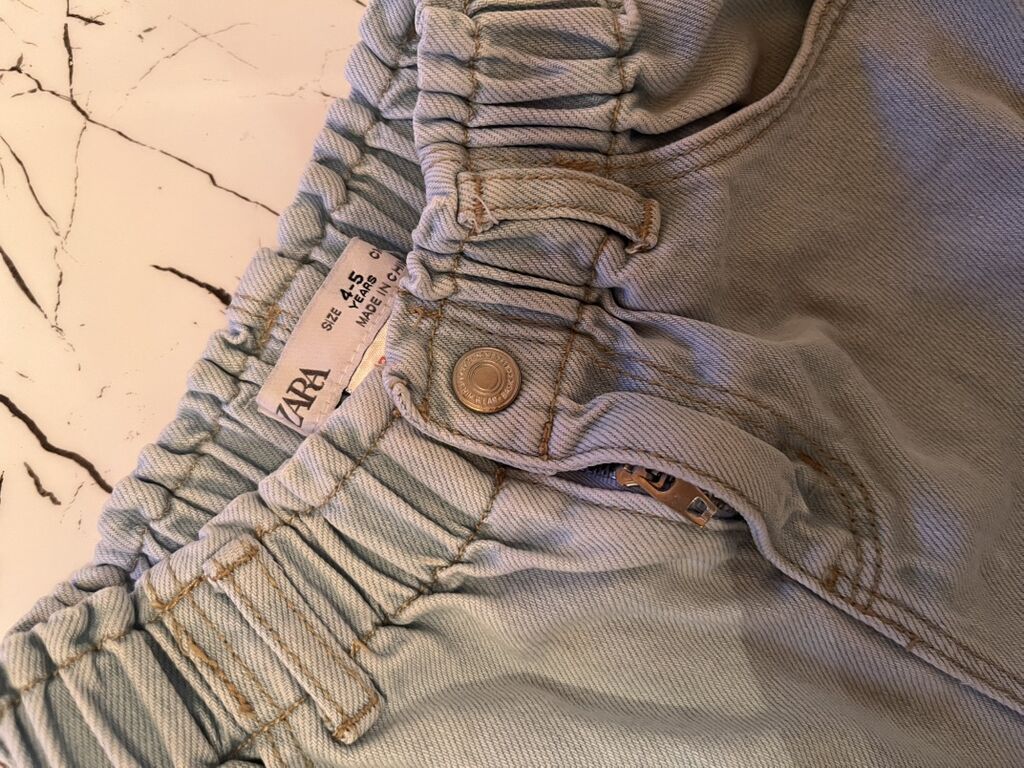 Zara uşaq şortu - Model: Denim şort - Rəng: Açıq mavi (light wash) — Uşaq geyimi, Digah (2)