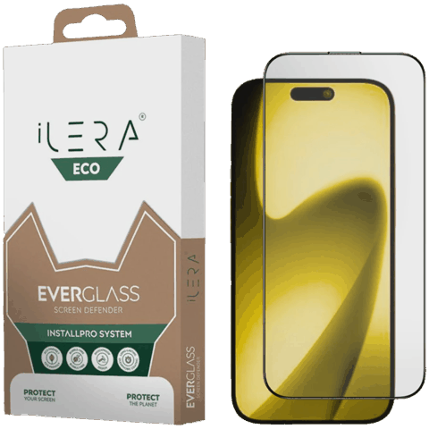 Qoruyucu şüşə ILera ECO EverGlass iPhone 17 Pro Max üçün — Chargers