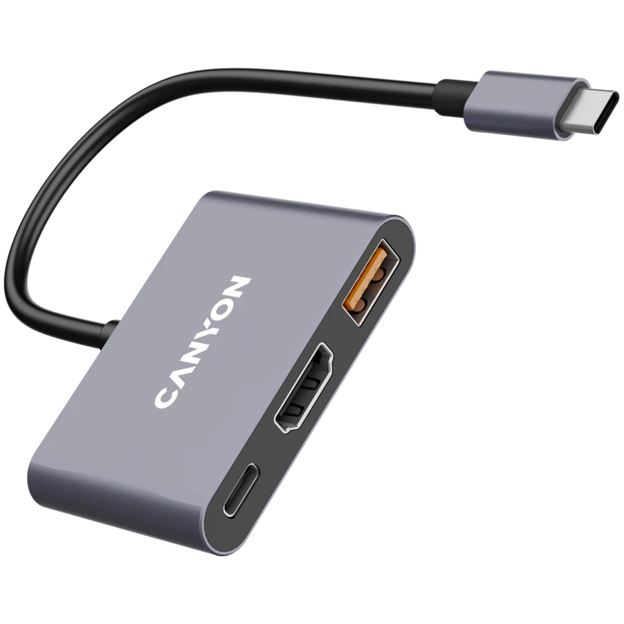 Multiport adapter Canyon DS-4 USB, Boz — Smartfon aksesuarları, Bakı (3)
