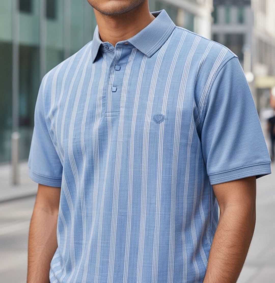Kişilər üçün polo Konko TCS_3042, mavi, pambıq, ölçü XXL — Mallar, Bakı (2)