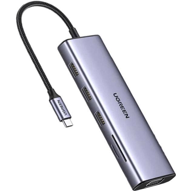 15601 Ugreen USB C Hub, 10-in-1 Usb-c Dongle with 4K HDMI & VGA Dual Monitor — Kompüterlər və noutbuklar, Bakı