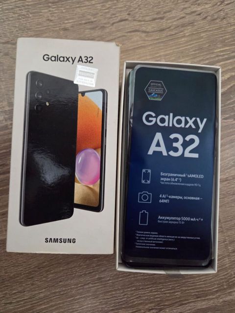 Samsung Galaxy A32, 128 GB, rəng - Qara, Sensor, Barmaq izi, İki sim kartlı — Bakı