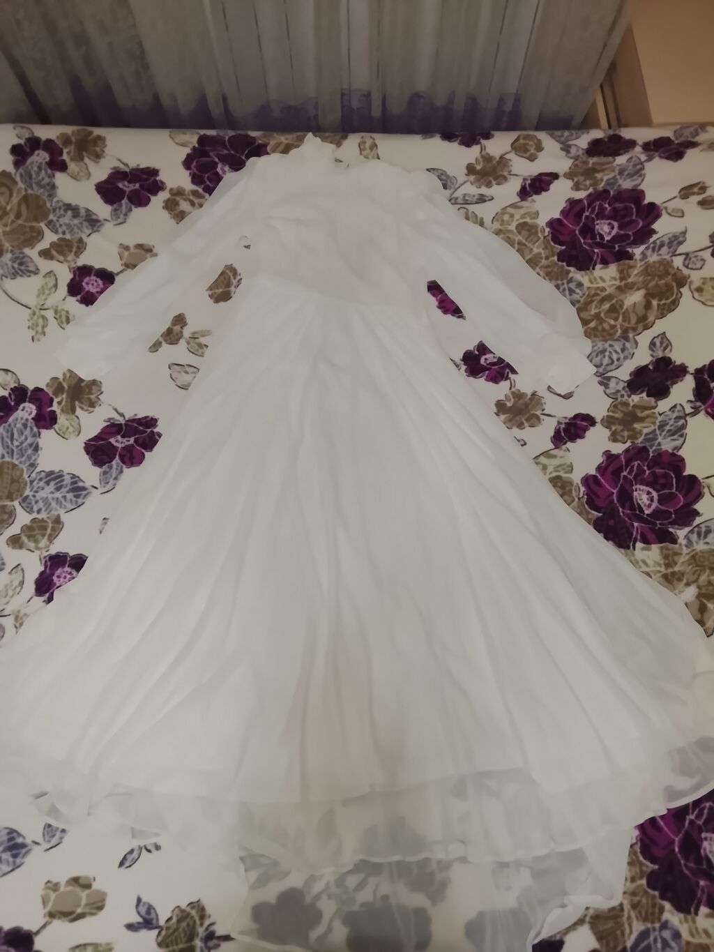 Ağ rəngli, zərif və örtülü nikah/qəbul libası. toylar üçün de — Toy paltarı, Bakı (2)