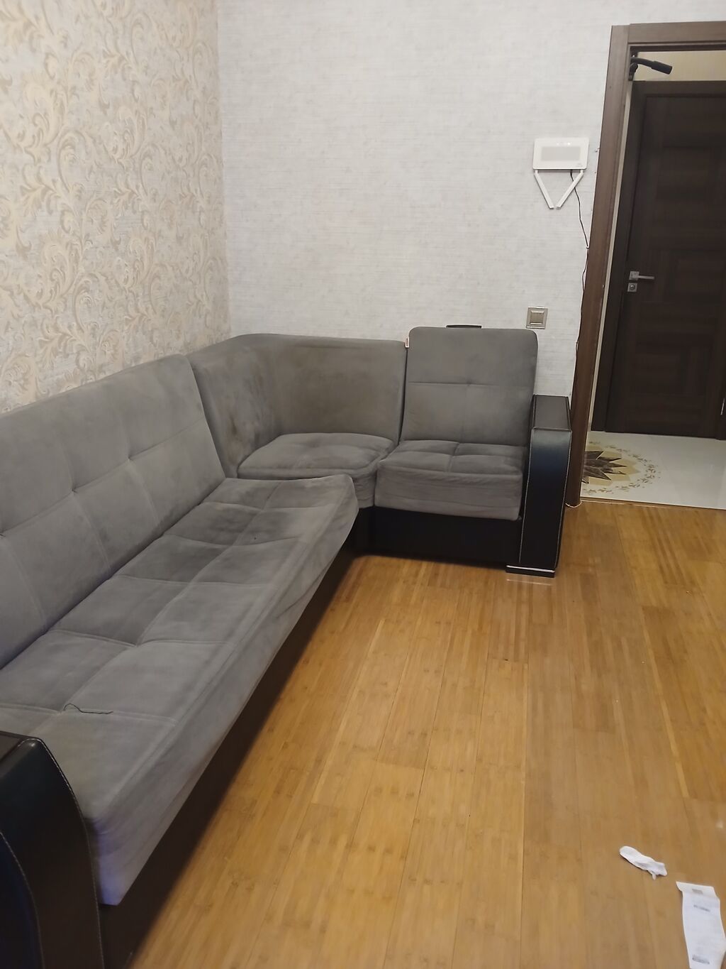 Künc divan, İşlənmiş, Açılan, Bazalı, Vеlur parça, Çatdırılma yoxdur — Divanlər, Xırdalan (2)