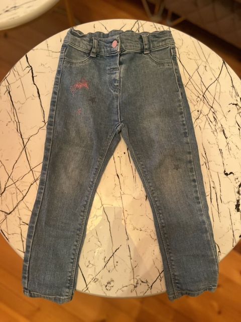 Uşaq cins şalvarı - Model: Qız uşaqları üçün dar kəsimli (skinny) — Digah
