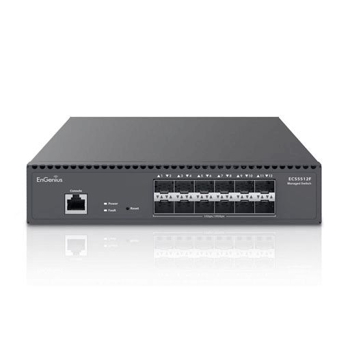 Engenius Cloud Management SFP+ Switch 12 x 10 Gig SFP+ Port, 1x Console Port & 2 LED ECS5512F — Kommutatorlar və marşrutlayıcılar, Bakı