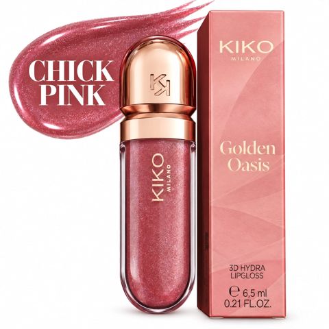 Dodaq üçün parıldadıcı Golden Oasis, şimmer, Chic Pink — Bakı