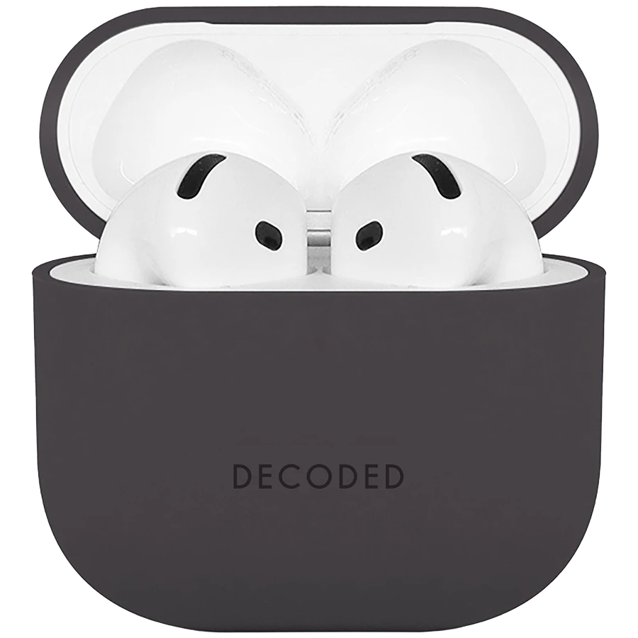 Qoruyucu örtük Decoded Aircase AirPods (Gen.4) üçün, Qara — Bakı
