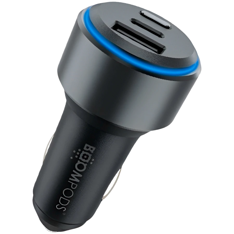 Avtomobil üçün adapter Boompods Usb/usb-c, 30 Vt, Boz — Şarj cihazları, Bakı (3)