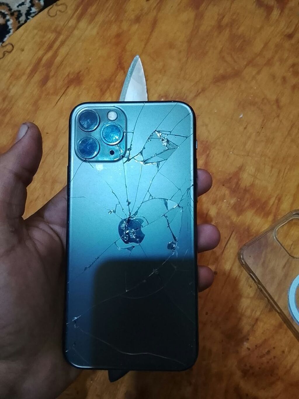 IPhone 11 Pro, Yaşıl, Qırıq — Apple iPhone, Digah (3)
