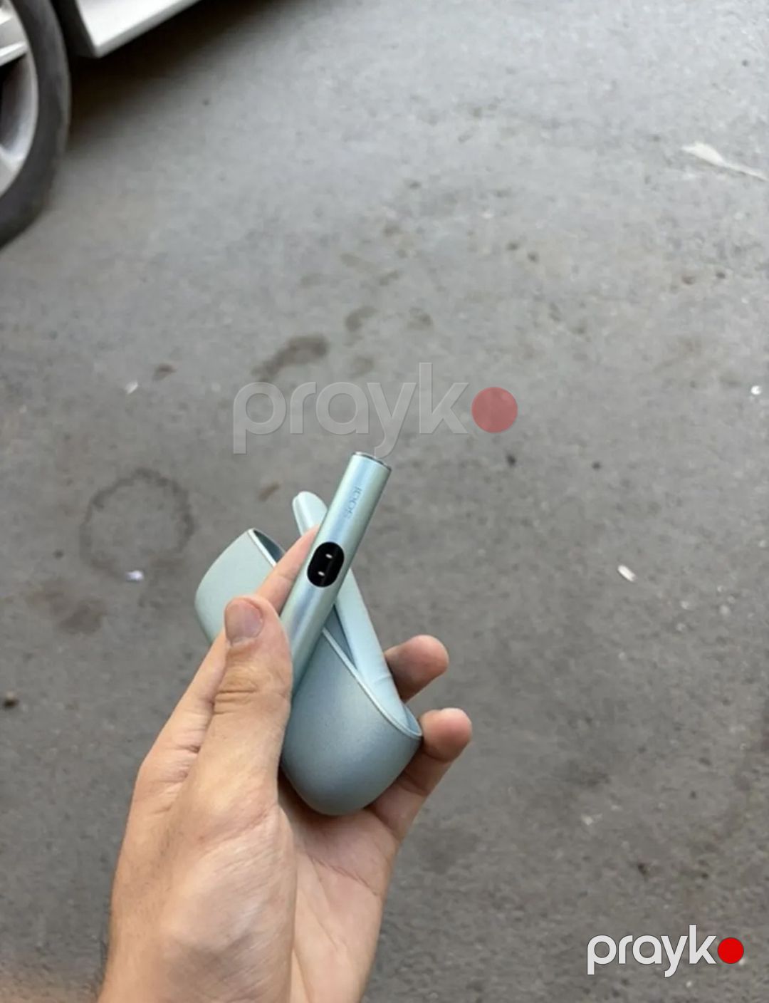 Elektronik siqaret açıq göy rəngli — Elektronik siqaretlər, Bakı (9)