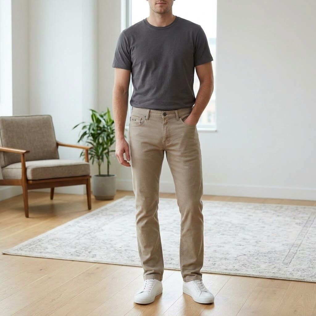 Klassik Şalvar, New Jeans, rəng - Bej — Şalvar, Masazır