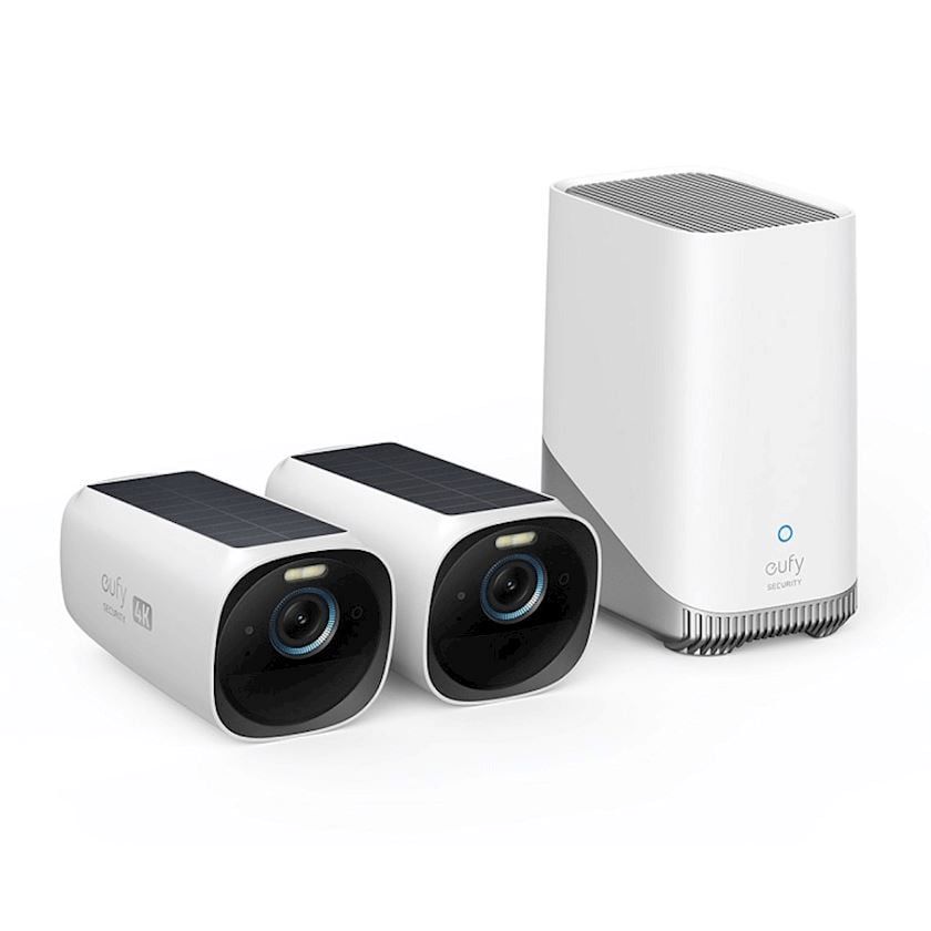 Kamera Anker eufy Security eufyCam 3 2+1 Kit B2C - Eu/es/fr/es Black+White Iteration 1 T88713W1 — Təhlükəsizlik sistemləri, Bakı