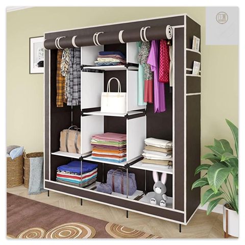 Portativ şkaf FH23, metal/parça, qəhvəyi, 130x45x175 sm — Bakı