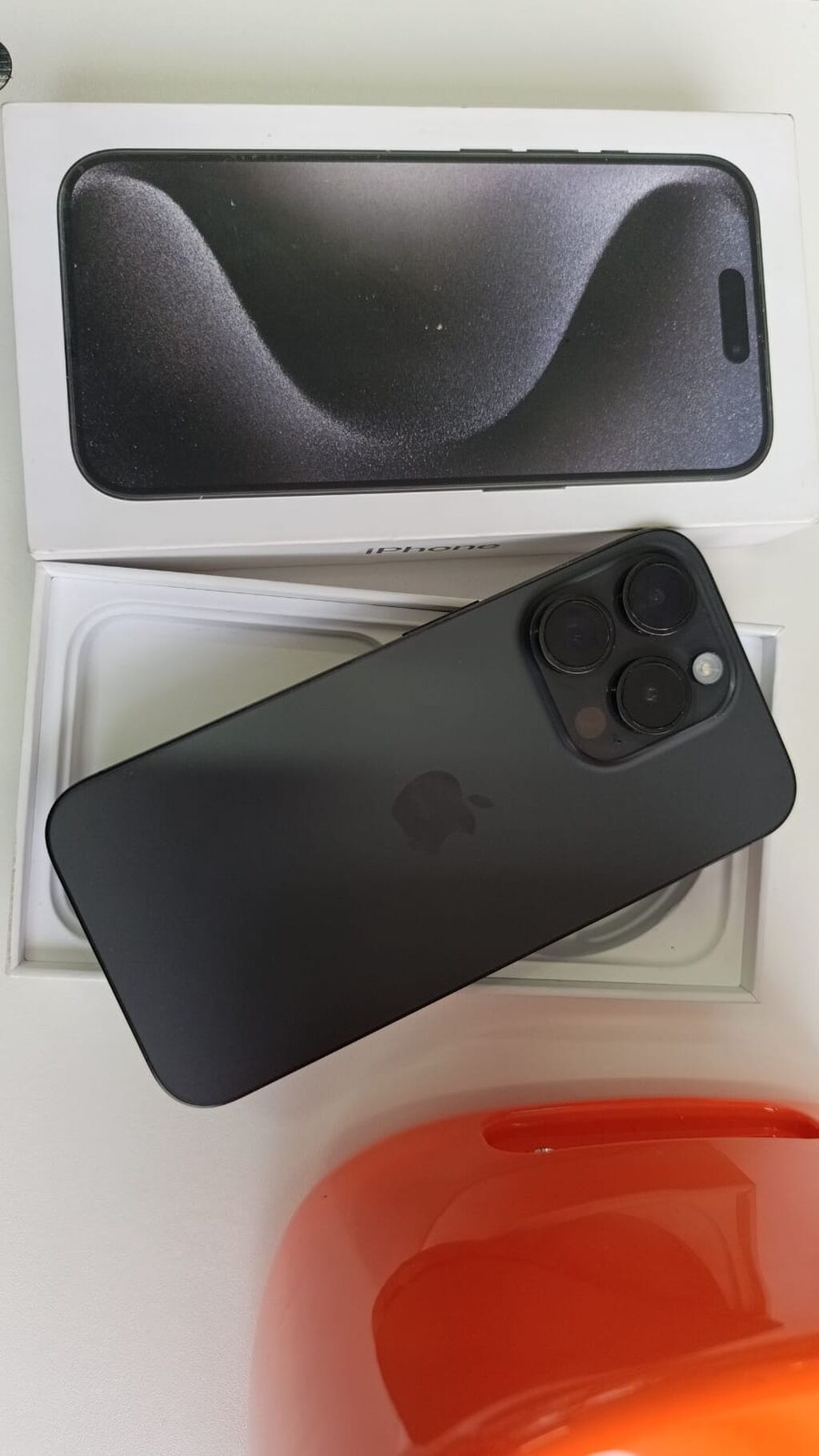 IPhone 15 Pro, 128 GB, Black Titanium, Zəmanət, Face ID, Sənədlərlə — Apple iPhone, Neftçala