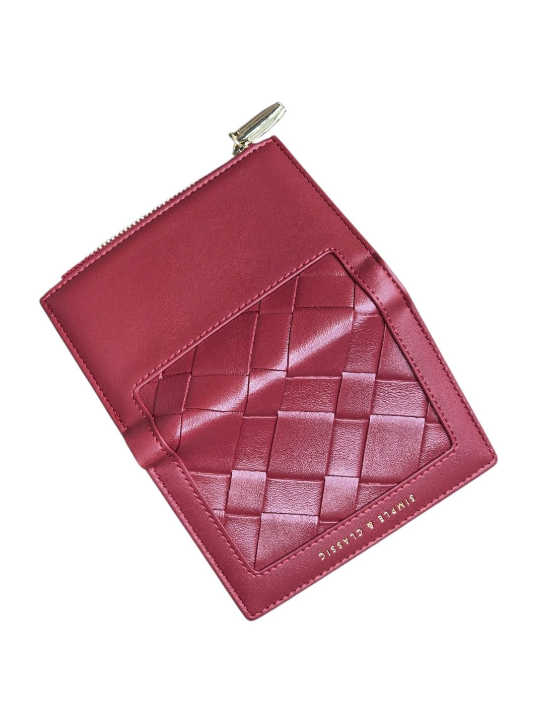 Qadınlar üçün pul kisəsi, poliuretan, 6 kart bölməsi, 9x12 sm, Çin istehsalı, qırmızı - Yadas_D2000-B186_Red — Mallar, Bakı (2)