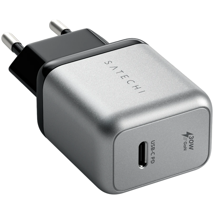 Qidalanma adapteri Satechı Usb-c, 30 Vt, Boz — Şarj cihazları, Bakı (2)