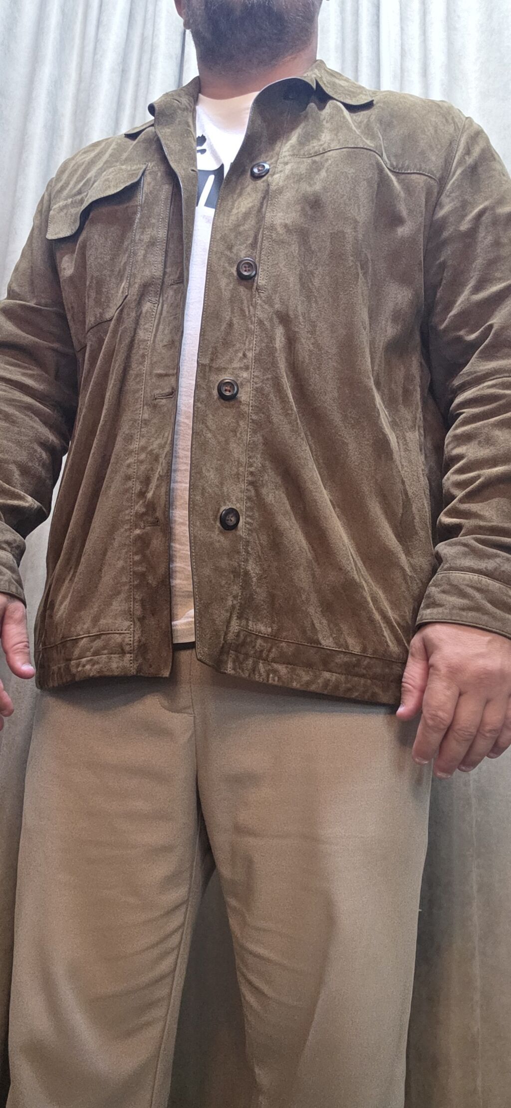 Brend Massimo Dutti Təmiz dəri gödəkçə çox az geyilib Ölçü XL — Kurtkalar, Digah (3)