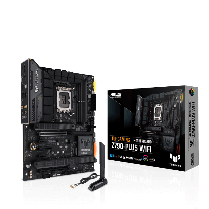Asus TUF Gaming, Z790-Plus WiFi, LGA 1700, DDR4, 192gb, 3200mhz, ATX, 0, 1, 1, 3, 4, 8+4pin — Ana platalar, Bakı