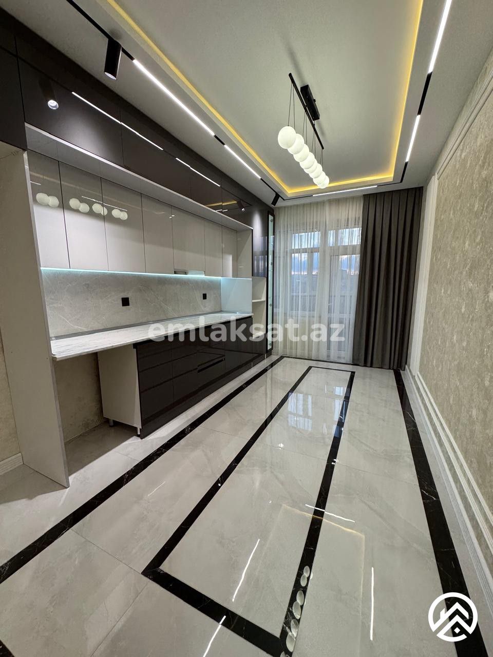 Satılır 3 otaq yeni tikili 135 m², İnşaatçılar metrosu — Mənzil, Bakı (9)